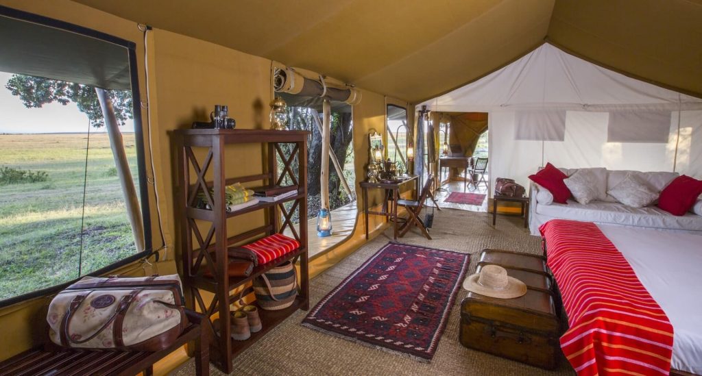 Elephant Pepper Camp - accommodation - family & honeymoontent - bedroom Szenisch Africa Safaris & Expeditions