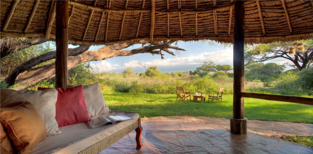 Tortilis Camp - Private Veranda Szenisch Africa Safaris & Expeditions